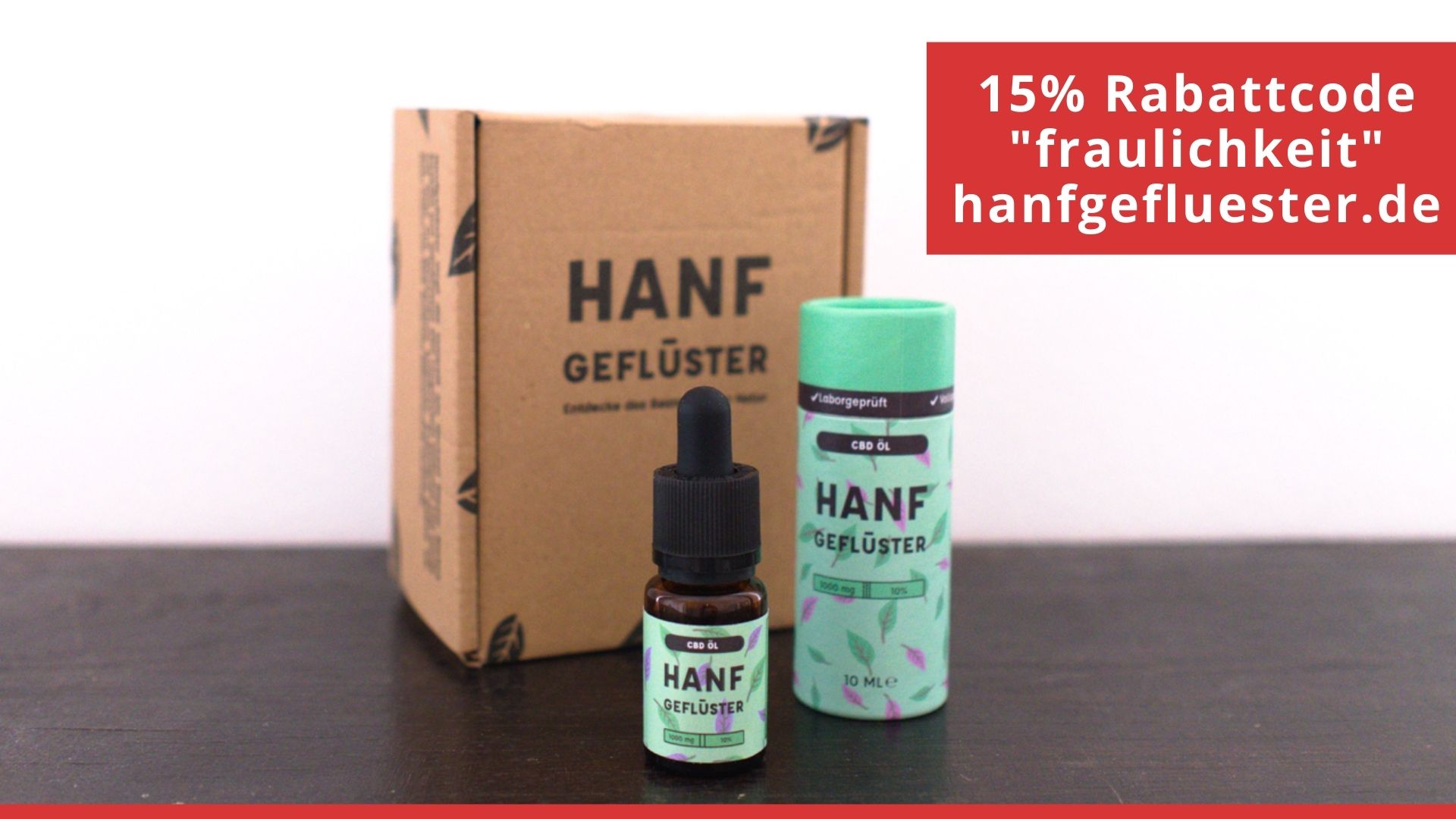 Hanfgeflüster Gutschein 15% mit "fraulichkeit" Rabattcode