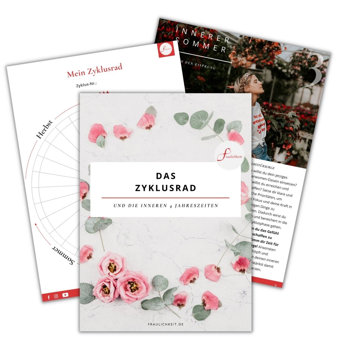Zyklusrad Kostenlos eBook Fraulichkeit Anne Lippold Coaching Zyklusachtsamkeit Menstruationsbeschwerden PMS Stimmungsschwankungen Cycle Syncing