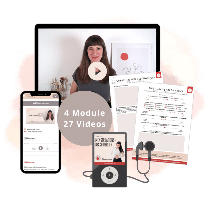 Zyklus Coaching Onlinekurs Regelschmerzen PMS MenstruationsbeschwerdenAnne Lippold
