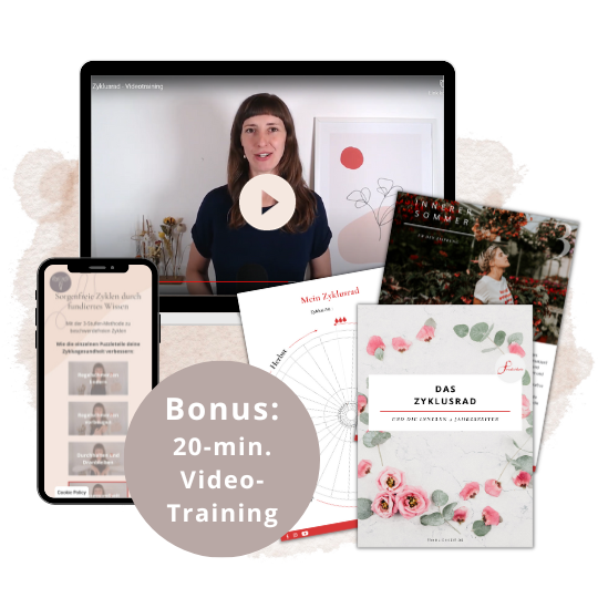 Zyklusrad Kostenlos eBook Fraulichkeit Anne Lippold Coaching Zyklusachtsamkeit Menstruationsbeschwerden PMS Stimmungsschwankungen Cycle Syncing